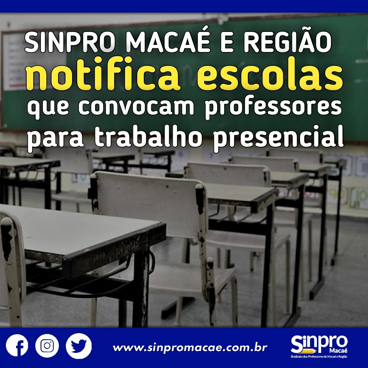 Sinpro notifica escolas que convocam professora para trabalho presencial