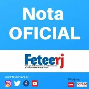 NOTA OFICIAL FETEERJ