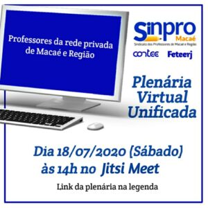 Plenaria Virtual Unificada - Sinpro Macaé e Região