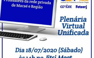 DEFENDER A VIDA NA PANDEMIA| PLENÁRIA VIRTUAL UNIFICADA DOS PROFESSORES