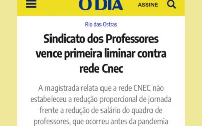Sindicato dos Professores vence primeira liminar contra rede Cnec