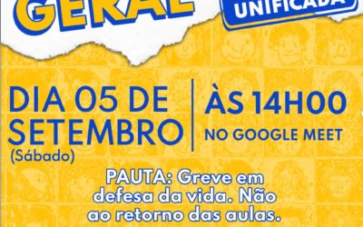Inscrição para a Assembleia Geral Virtual Unificada – 05/09/2020 às 14h00