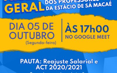 ASSEMBLEIA DOS PROFESSORES DA ESTACIO DE SÁ ( CAMPUS DE MACAÉ)