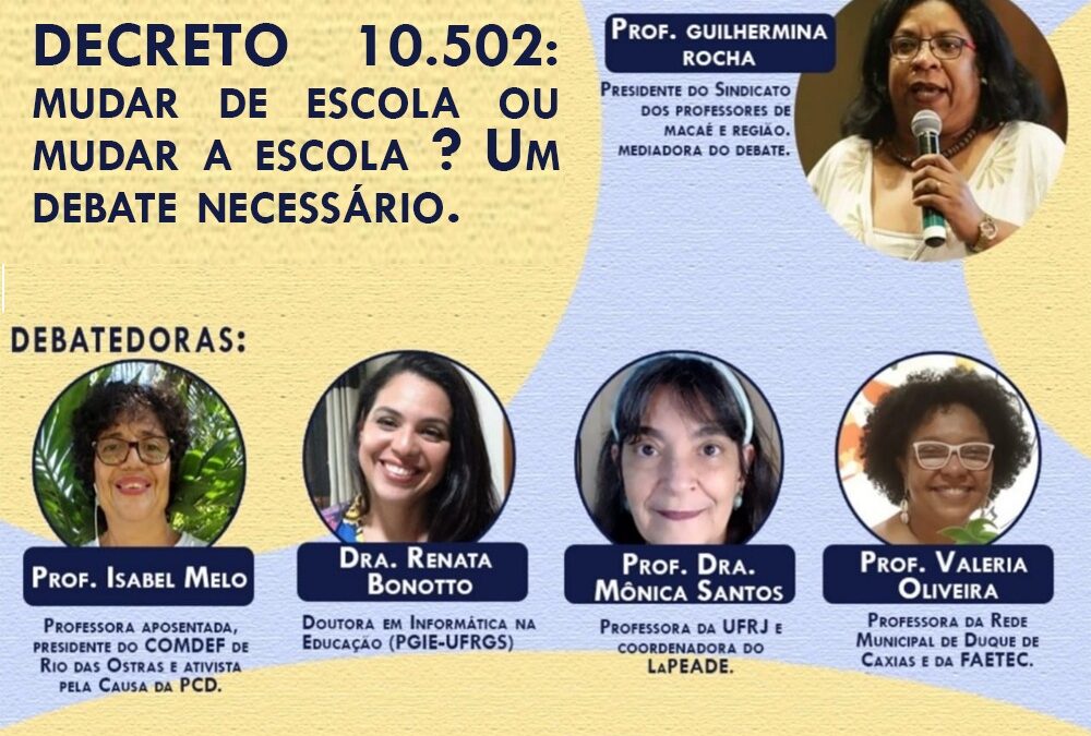 [EDUCAÇÂO INCLUSIVA] SINPRO MACAÉ E REGIÃO CONVIDA