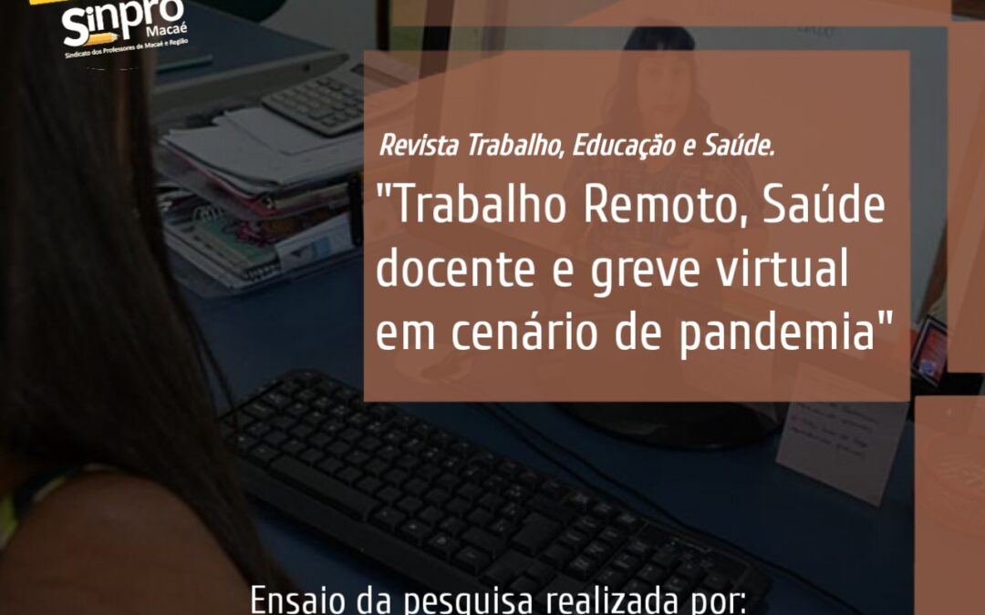 Sinpro Macaé e Região tem ensaio publicado na revista científica RVTES