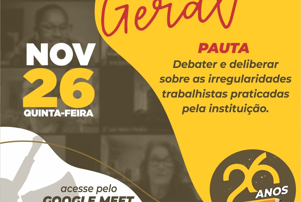 ASSEMBLEIA VIRTUAL DOS PROFESSORES DA FAFIMA (MACAÉ)