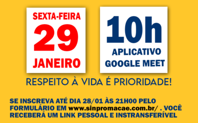 ASSEMBLEIA VIRTUAL EXTRAORDINÁRIA UNIFICADA – 29 DE JANEIRO