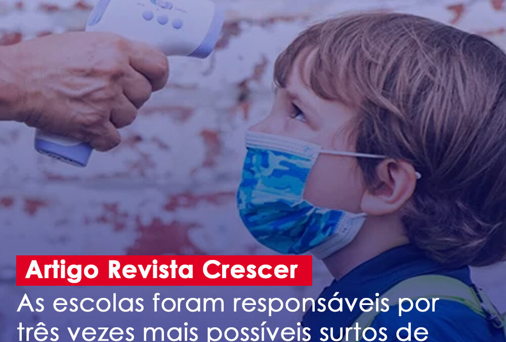 As escolas foram responsáveis por três vezes mais possíveis surtos de covid do que hospitais desde outubro, mostram dados britânicos