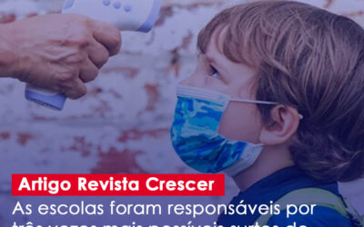 As escolas foram responsáveis por três vezes mais possíveis surtos de covid do que hospitais desde outubro, mostram dados britânicos