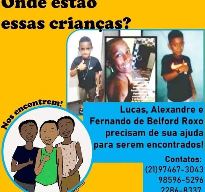 #CadêasCriancasdeBelfordRoxo 