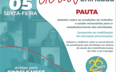 PROFESSORES E PROFESSORAS DA REDE PRIVADA DE ENSINO DE MACAÉ E REGIÃO – ASSEMBLEIA EXTRAORDINÁRIA UNIFICADA VIRTUAL.