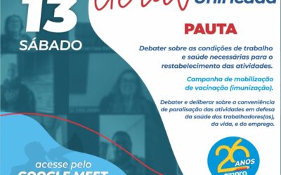 PROFESSORES E PROFESSORAS DA REDE PRIVADA DE ENSINO DE MACAÉ E REGIÃO – ASSEMBLEIA EXTRAORDINÁRIA UNIFICADA VIRTUAL.