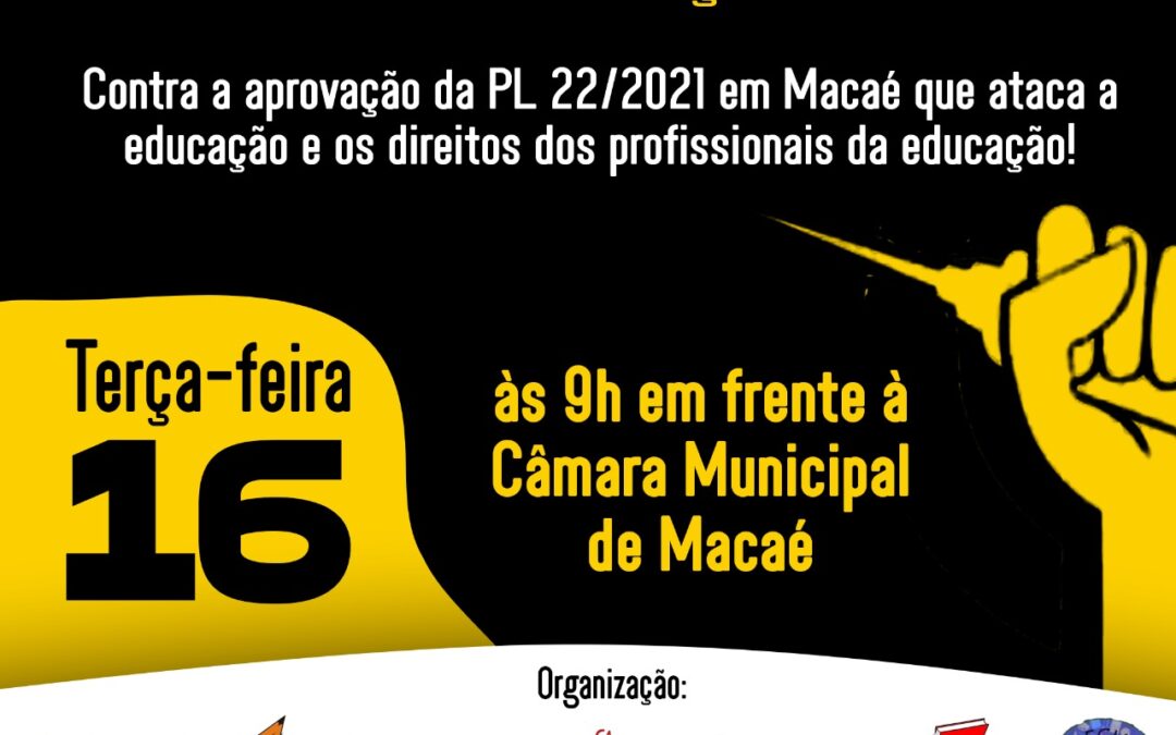 ATO UNIFICADO EM DEFESA DA EDUCAÇÃO E DA VIDA