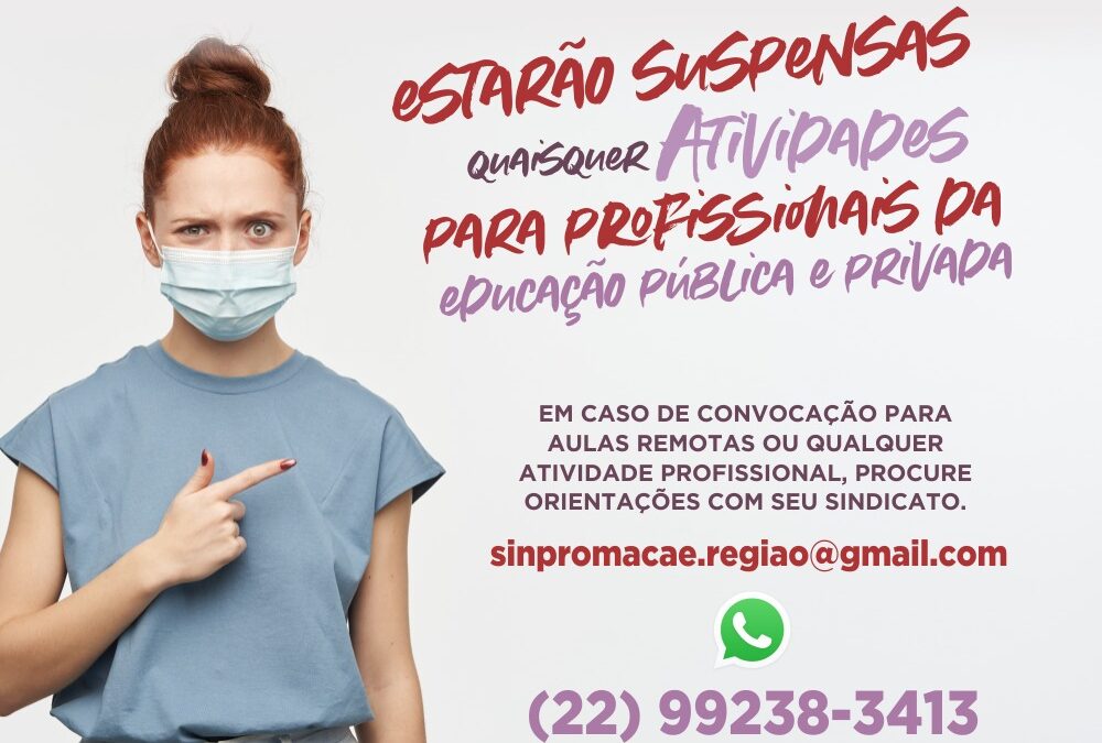 ATENÇÃO: ESTABELECIMENTOS DE ENSINO PRIVADO NÃO FUNCIONAM NO FERIADO!