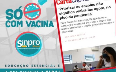 ” Priorizar as escolas não significa reabri-las agora, no pico da pandemia “