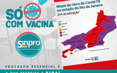 Aulas Presenciais só com a vacina!