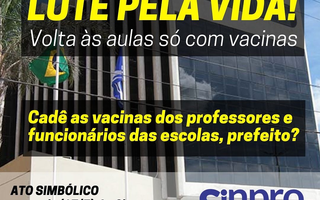 Professores da rede particular de Macaé realizam ato pedindo vacinação para volta presencial das escolas