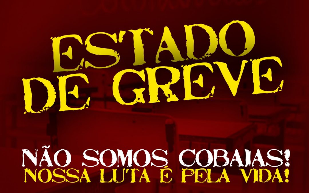 Professores de insituições privadas aprovam Estado de Greve e Ato Simbólico pela Defesa da Vida