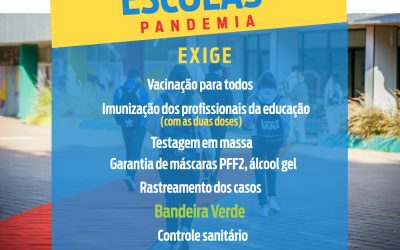 Aulas presenciais somente com a imunização completa e segurança sanitária
