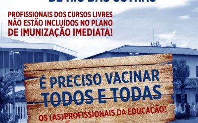 Sinpro solicita prefeito de Rio das Ostras a imunização dos professores de cursos livres