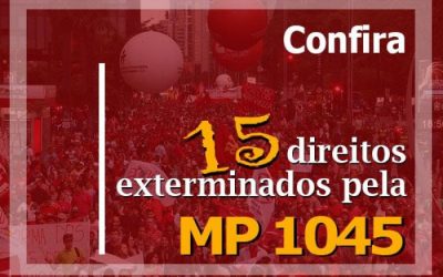 Confira 15 direitos fundamentais que a MP 1045 tira dos trabalhadores