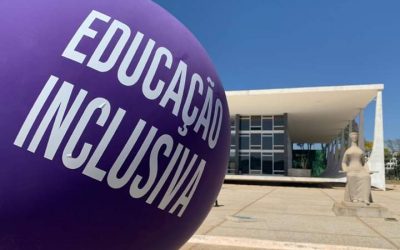 Coalização pela Educação Inclusiva e entidades participam de ato em frente ao STF