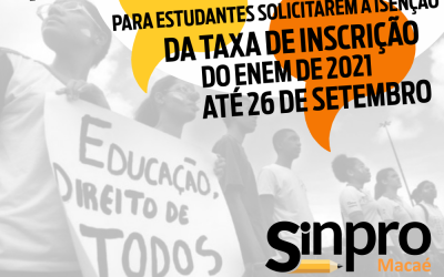 STF determina reabertura dos pedidos de isenção da taxa do Enem 2021
