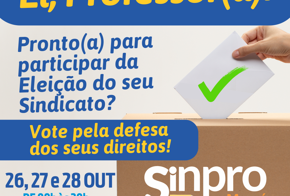Sinpro Macaé e Região realiza eleição sindical a partir desta terça-feira, dia 26
