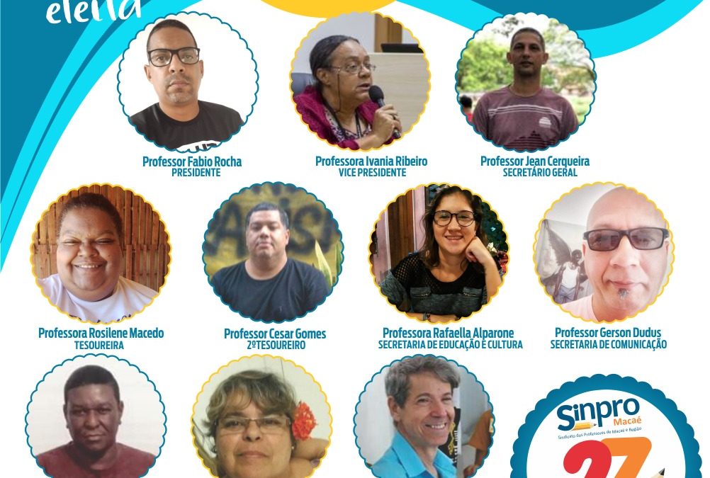 Nova diretoria do Sindicato é eleita com a maior representatividade em seus 27 anos de história.