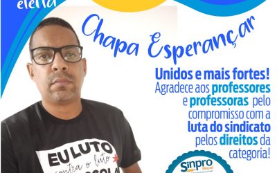 Professor Fabio Rocha é eleito presidente do Sindicato dos Professores de Macaé e Região
