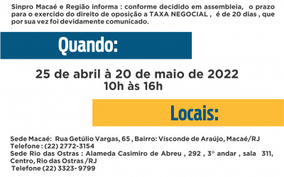 COMUNICADO: AOS PROFESSORES (AS) DA REDE PARTICULAR – MACAÉ E DA BASE ESTENDIDA.