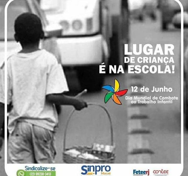 🌻12J| Dia Mundial de Combate ao Trabalho Infantil