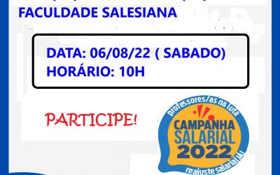Sinpro Macaé e Região convoca assembleia dos professores da Faculdade Salesiana