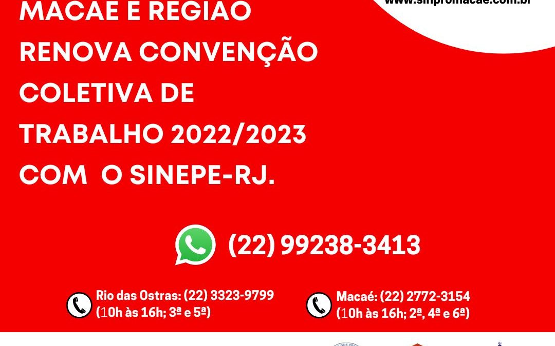 Sinpro Macaé e Região: Professores da Educação Básica aprovam CCT 2022-2023.