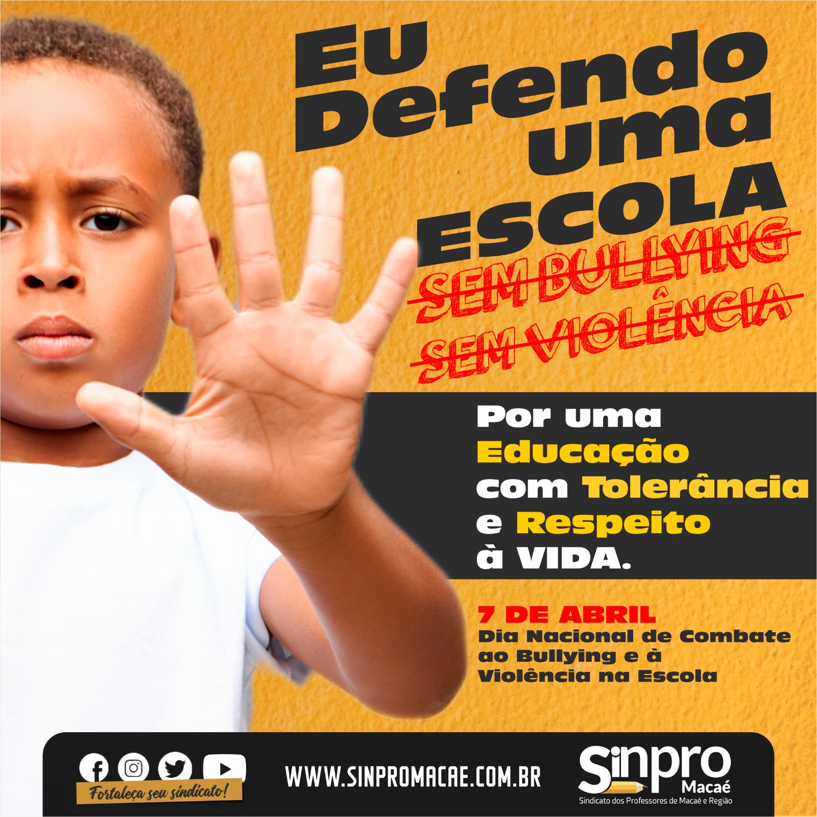 Dia nacional de combate ao bullying e à violência na escola - Colégio Santa  Helena