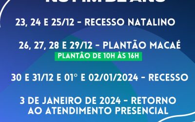 Comunicado do Expediente de Fim de ano