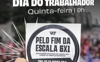 🚨 SINPRO MACAE E REGIÃO E ENTIDADES DOS MOVIMENTOS SOCIAIS CONVIDAM PARA O 1° MAIO – ATO DO DIA DO TRABALHADOR E DA TRABALHADORA, EM RIO DAS OSTRAS