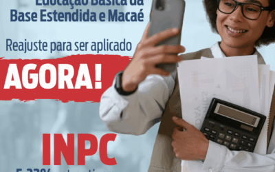 SINPRO MACAÉ E REGIÃO CONQUISTA 5,32% DE REAJUSTE SALARIAL PARA A EDUCAÇÃO BÁSICA QUE TRABALHA NAS ESCOLAS PRIVADAS