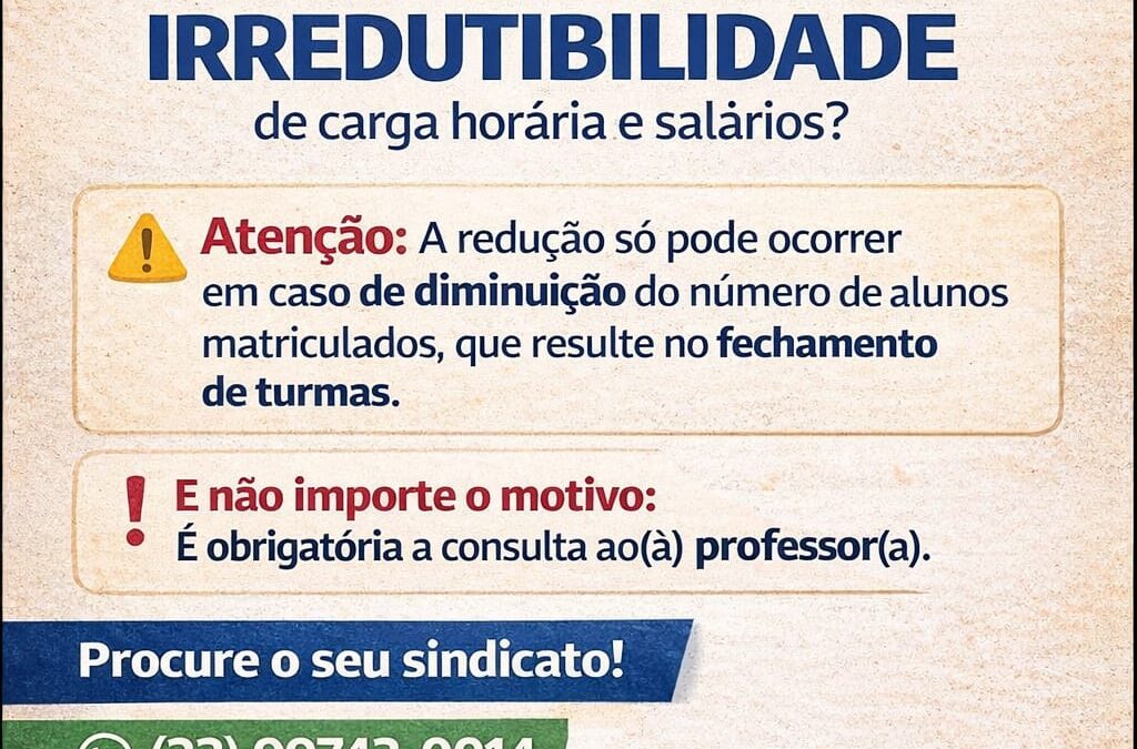 Professor(a), atenção redobrada aos seus direitos!