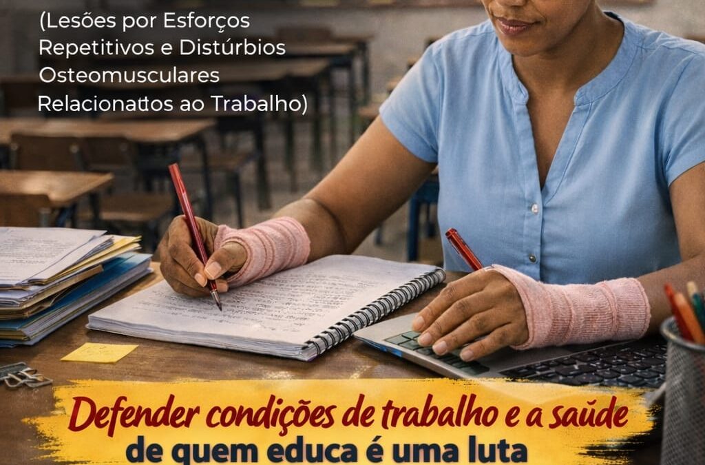 📢 Defender condições de trabalho e a saúde de quem educa é uma luta de todos os dias.