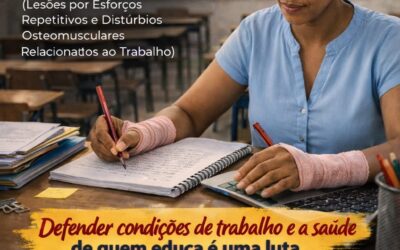 📢 Defender condições de trabalho e a saúde de quem educa é uma luta de todos os dias.