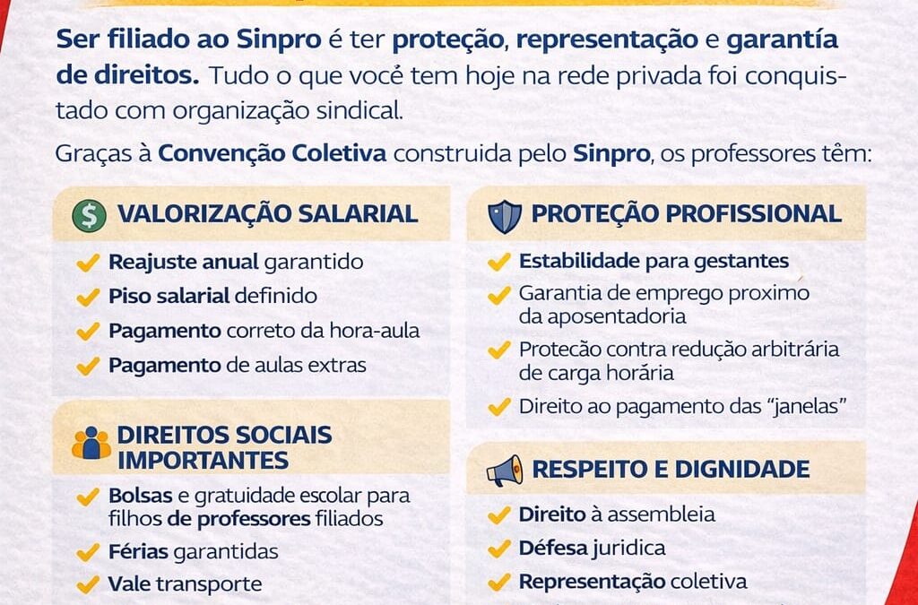 📢 FILIE-SE AO SINPRO MACAÉ E REGIÃO