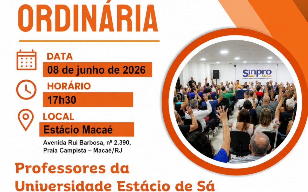 CONVOCAÇÃO PARA ASSEMBLEIA ORDINÁRIA