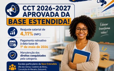 SINPRO MACAÉ E REGIÃO ASSINA A CONVENÇÃO COLETIVA DE TRABALHO 2026/2027 DA EDUCAÇÃO BÁSICA DA BASE ESTENDIDA